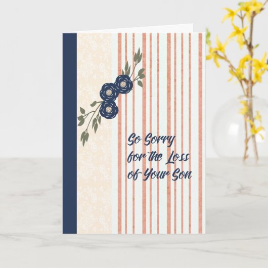 Sympathy Card für den Son-Verlust Karte (Gelbe Blume)