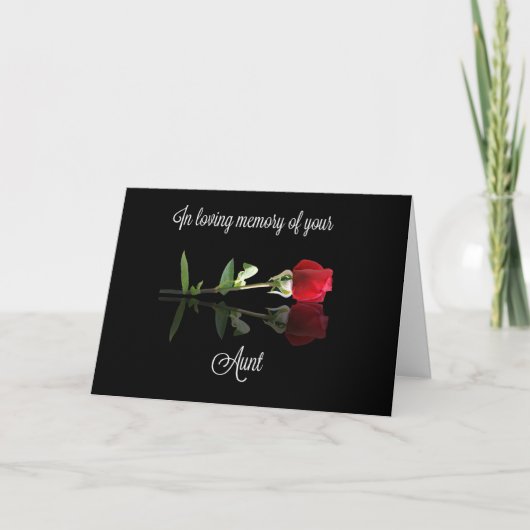Sympathy Card für den Verlust der Tante Karte (Vorderseite)
