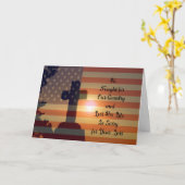 Sympathy Card für den Verlust von Sohn im Dienst Karte (Gelbe Blume)