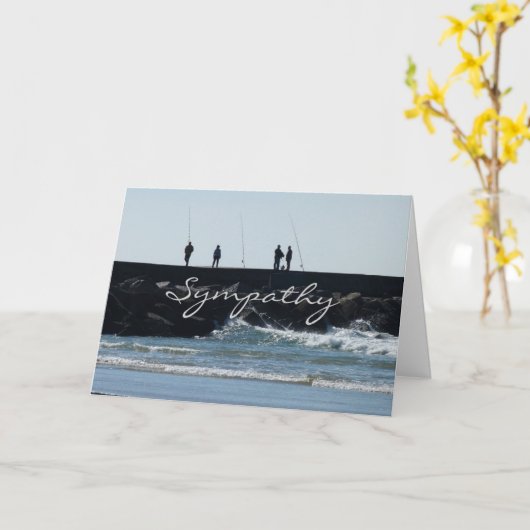 Sympathy Card für einen Freund, der gerne fischen Karte (Gelbe Blume)