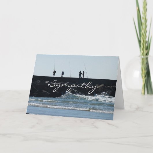 Sympathy Card für einen Freund, der gerne fischen Karte (Vorderseite)
