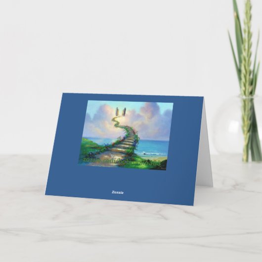 Sympathy Card für verstorbene Hunde. Karte (Rückseite)