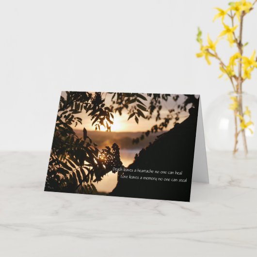 Sympathy Card - Irish Sessing Karte (Gelbe Blume)