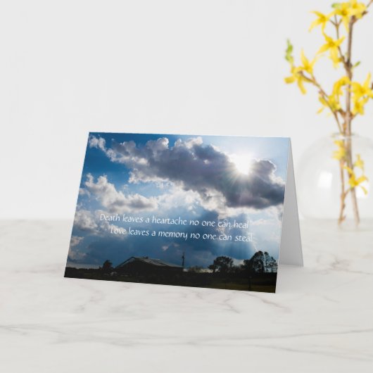 Sympathy Card - Irish Sessing Karte (Gelbe Blume)