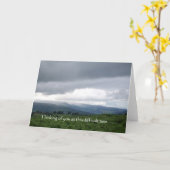 Sympathy Card mit Bergkulisse Karte (Gelbe Blume)