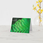 Sympathy Card mit Green Fern Karte (Gelbe Blume)