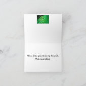 Sympathy Card mit Green Fern Karte (Innenseite)