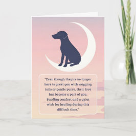 Sympathy-Card-Mondhund-Serie Karte
