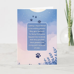 Sympathy Card Moon Blume Serie Karte