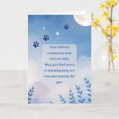 Sympathy Card Moon Blume Serie Karte (Gelbe Blume)