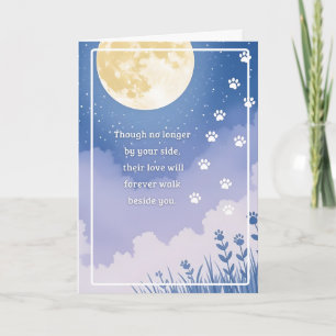 Sympathy Card Moon Blume Serie Karte