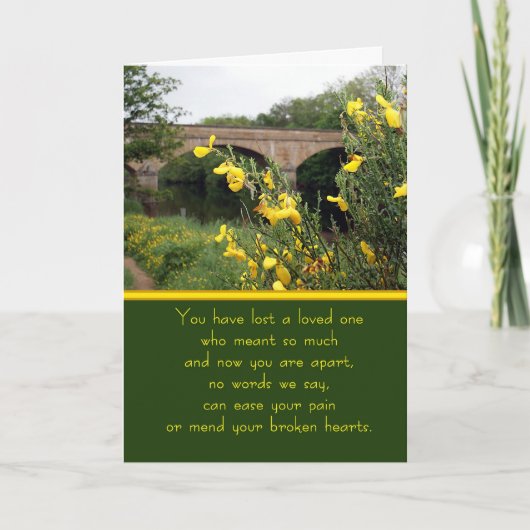 Sympathy Card River View Karte (Vorderseite)