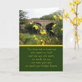 Sympathy Card River View Karte (Gelbe Blume)