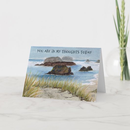 Sympathy Card Seascape Karte (Vorderseite)