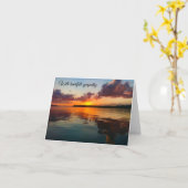 Sympathy Card Sunset Karte (Gelbe Blume)