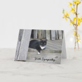 Sympathy Card — Verlust der Katze Karte (Gelbe Blume)