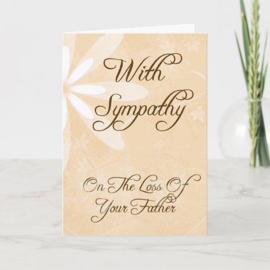 Sympathy Card - Verlust des Vaters Karte (Vorderseite)