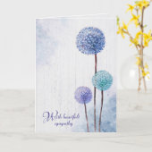Sympathy Card: Watercolor Dandelions Karte (Gelbe Blume)