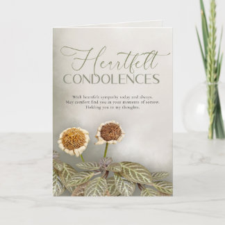 Sympathy Card with Customizable Message Karte