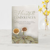 Sympathy Card with Customizable Message Karte (Gelbe Blume)