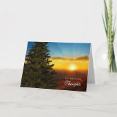 Sympathy Cards Weihnachten | Christmas Sunset (Vorderseite)