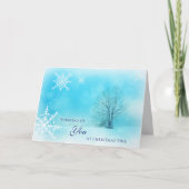 Sympathy Cards Weihnachten | Schneeflocken (Vorderseite)