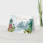 Sympathy Cards Weihnachten | Weihnachtswaldland (Vorderseite)