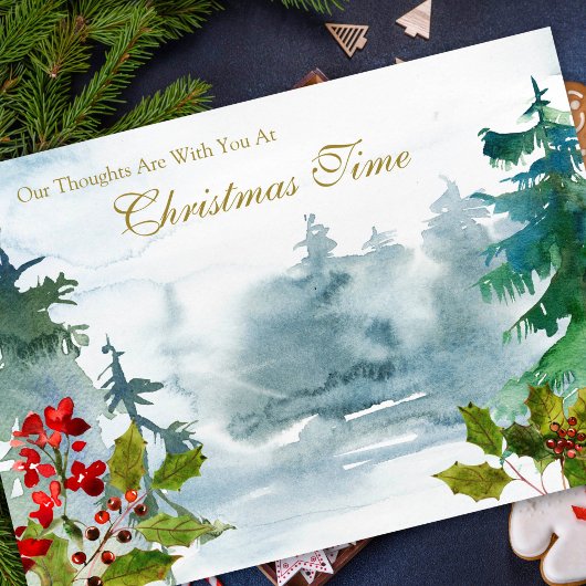 Sympathy Cards Weihnachten | Weihnachtswaldland