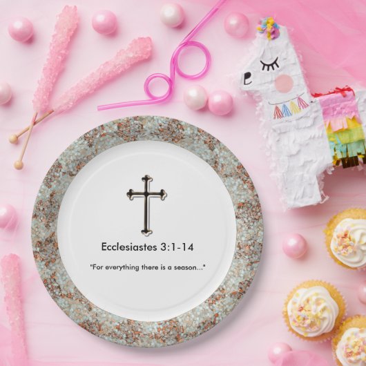 Sympathy-Christian_Template_Grief-Gathering_Unisex Pappteller (Party)