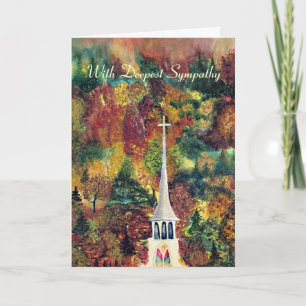 Sympathy Church Spire in Vermont Karte
