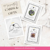 Sympathy Dog Angel Wings Pet Loss Custom Photo  Ornament