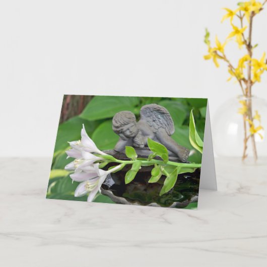 Sympathy for Loss of Baby or Child, Hosta Blooms Karte (Gelbe Blume)