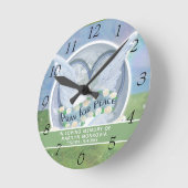 Sympathy Gift Runde Wanduhr (Winkel)