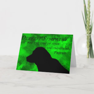 Sympathy-Karte für Haustiere Karte
