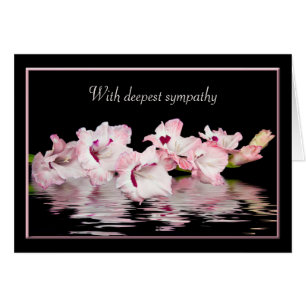 Sympathy Pink Gladiolus Water Reflection