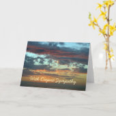 Sympathy sunset clouds karte (Gelbe Blume)