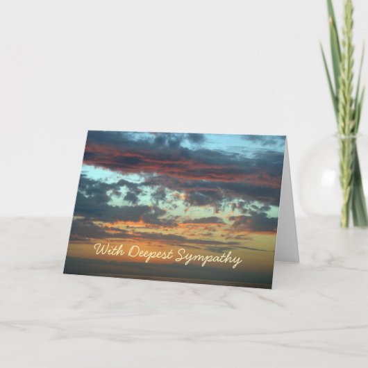 Sympathy sunset clouds karte (Vorderseite)