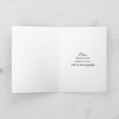 Sympathy Tranquil Winter Forest Karte (Innenseite)