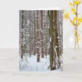 Sympathy Tranquil Winter Forest Karte (Gelbe Blume)