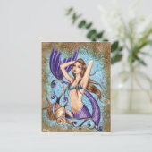 Symphoni - Ocean Mermaid Postcard Postkarte (Stehend Vorderseite)