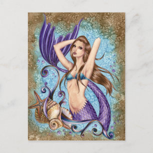 Symphoni - Ocean Mermaid Postcard Postkarte