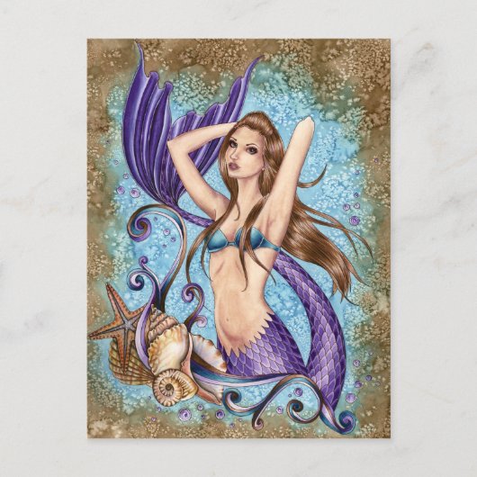 Symphoni - Ocean Mermaid Postcard Postkarte (Vorderseite)
