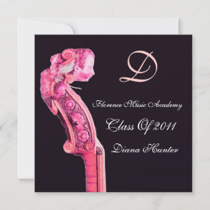 SYMPHONIA CLASSIC MUSIC ABSCHLUSS MONOGRAMM Metall Einladung
