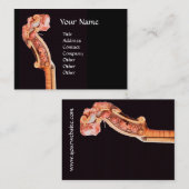 SYMPHONIA/CLASSIC MUSIC Red Brown Black Visitenkarte (Vorne/Hinten)