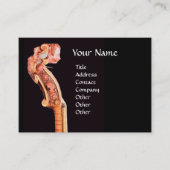 SYMPHONIA/CLASSIC MUSIC Red Brown Black Visitenkarte (Vorderseite)