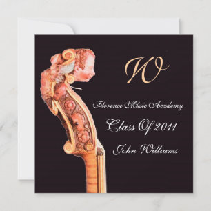 SYMPHONIA KLASSISCHE MUSIK ABSOLVENTEN MONOGRAMM EINLADUNG