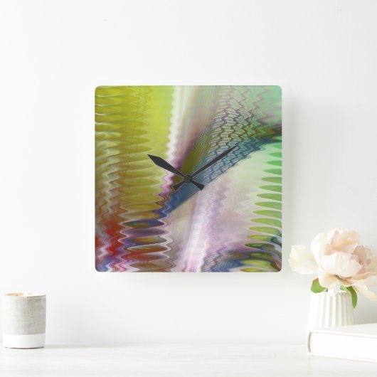 Symphonic II Quadratische Wanduhr (Zuhause)