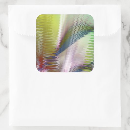 Symphonic II Quadratischer Aufkleber (Tasche)