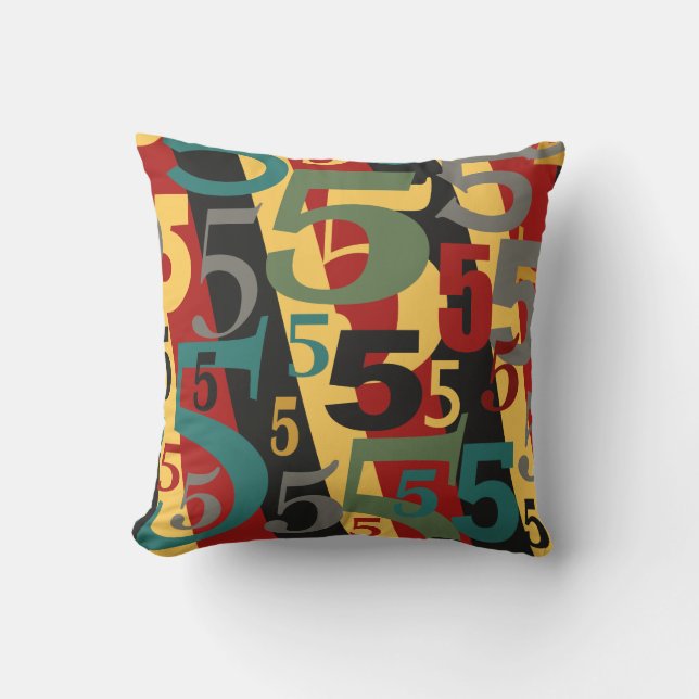 Symphonie # 5 fünfter oder fünfzigster Geburtstag Kissen (Vorderseite)