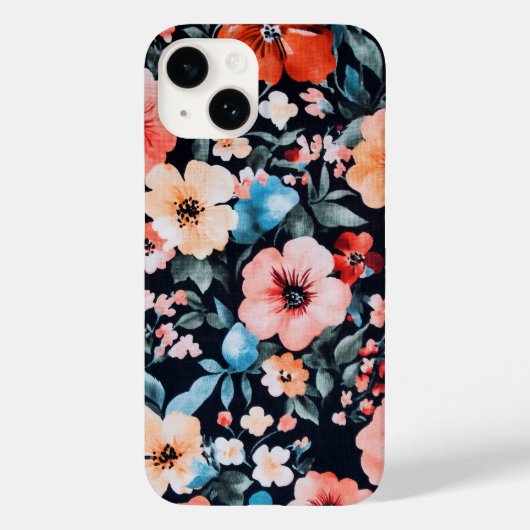 Symphonie am Mitternachtsgarten Print | Bold Flora Case-Mate iPhone Hülle (Rückseite)